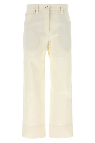 Brunello Cucinelli Women Monile Crop Pants In Neutral