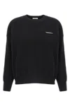 Brunello Cucinelli Cropped Sweater With Crew Neck And Decorative Detail In Black
