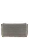 Brunello Cucinelli Precious Monili-embellished Crossbody Bag In Silver