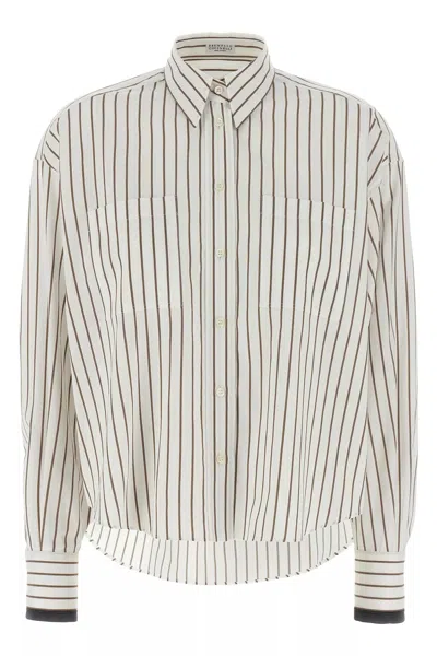 BRUNELLO CUCINELLI BRUNELLO CUCINELLI WOMEN MONILE CUFFED SHIRT