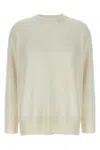 Brunello Cucinelli Cashmere Knit With Shiny Detail Clothing In White