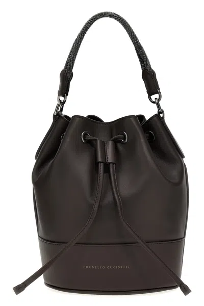 Brunello Cucinelli Women 'monile' Handbag In Brown
