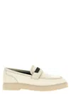 Brunello Cucinelli Beige Monile Loafers