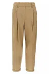 Brunello Cucinelli Brown Monile Pants In Brown