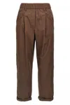 Brunello Cucinelli Women Monile Pants In Brown