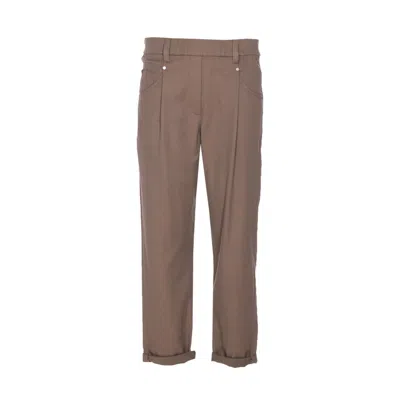 Brunello Cucinelli Women Monile Pants In Brown