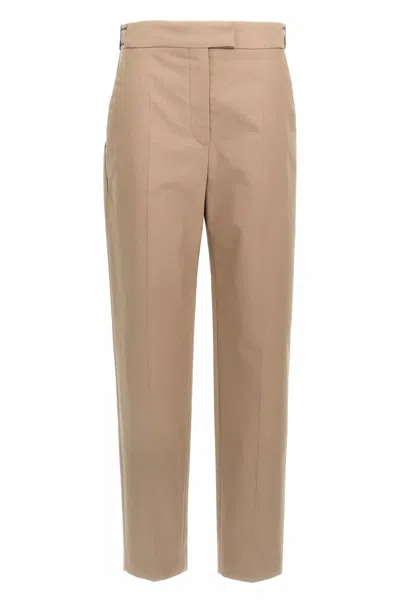 Brunello Cucinelli Women Monile Pants In Beige