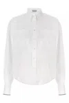 Brunello Cucinelli Monile Shirt Shirt And Blouse In White