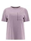 Brunello Cucinelli Monili Embellished T-shirt In Purple