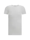 Brunello Cucinelli Balanced Silhouette Cotton T-shirt With Monochrome Pattern In White