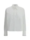 Brunello Cucinelli Oversized Shirt In Neutral