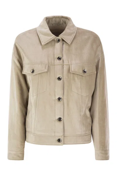 Brunello Cucinelli Women's Padded Shirt In Beige