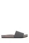 Brunello Cucinelli Precious Suede Slides In Multicolor