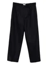 Brunello Cucinelli Pleated-wool Trousers In Black
