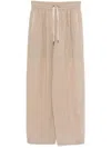 Brunello Cucinelli Pleated Semi-sheer Trousers In Multicolor