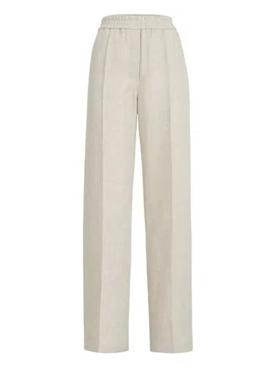 Brunello Cucinelli Women Wide Leg Trousers In White