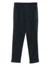 Brunello Cucinelli Pants With `precious` Stripe In Blue