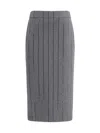 Brunello Cucinelli Women Pencil Skirt In Gray
