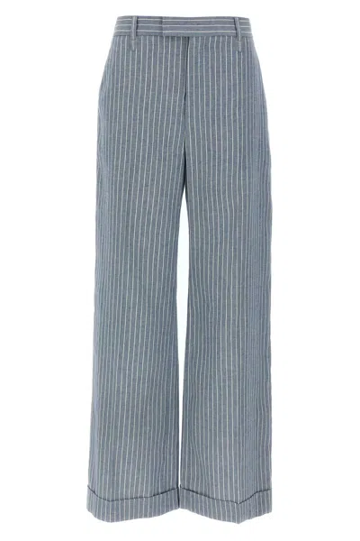 Brunello Cucinelli Women Pinstripe Pants In Multicolor