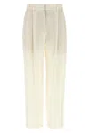 Brunello Cucinelli Trousers With Pleats And Pockets In White