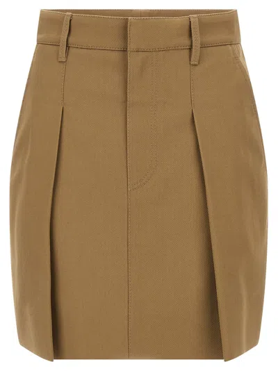 BRUNELLO CUCINELLI BRUNELLO CUCINELLI WOMEN PLEATED SKIRT
