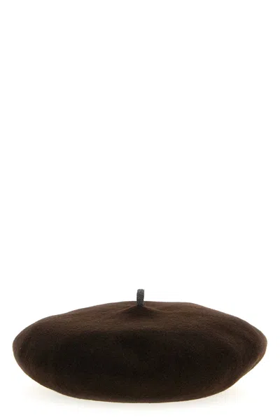 Brunello Cucinelli Women 'precious Detail' Beanie In Brown