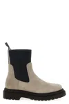 Brunello Cucinelli Women Precious Loop Detail Ankle Boots In Neutral