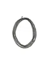 Brunello Cucinelli Precious Loops Necklace In Black