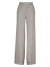 Brunello Cucinelli Pressed-crease Wide-leg Trousers In C002