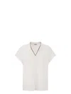 Brunello Cucinelli Women's Pure Cotton T-shirt Elegance