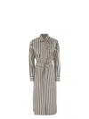 Brunello Cucinelli Women's Striped Midi Dress