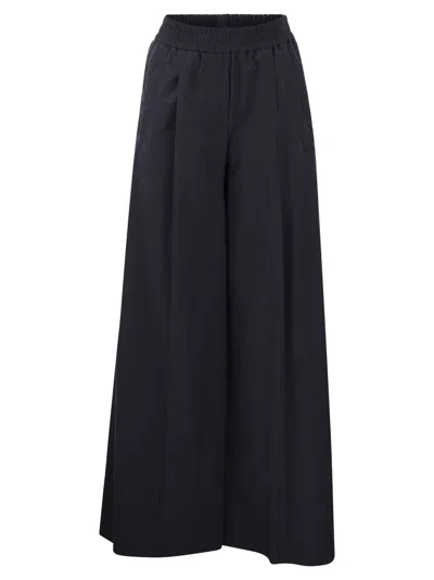 BRUNELLO CUCINELLI BRUNELLO CUCINELLI WOMEN RELAXED LIGHT COTTON TROUSERS