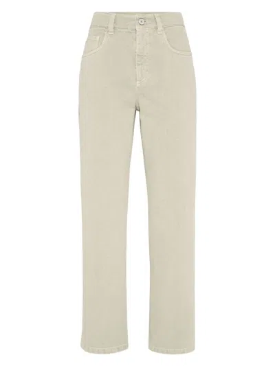 Brunello Cucinelli Women's Retro Loose Denim Trousers
