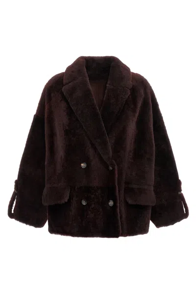 BRUNELLO CUCINELLI BRUNELLO CUCINELLI WOMEN REVERSIBLE FUR JACKET