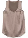 Brunello Cucinelli Women Reversible Top In Multicolor