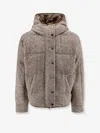Brunello Cucinelli Women Reversible Wool And Silk Down Jacket In Nude