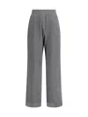 Brunello Cucinelli Ribbed Texture Elastic Waistband Shimmering Finish Trousers