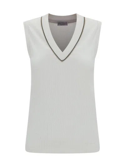 BRUNELLO CUCINELLI BRUNELLO CUCINELLI WOMEN RIBBED TOP