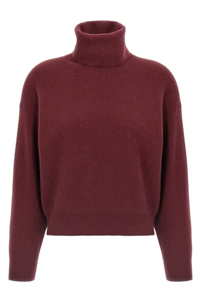 BRUNELLO CUCINELLI BRUNELLO CUCINELLI WOMEN RIBBED TURTLENECK SWEATER