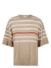 Brunello Cucinelli Round Neck Short Sleeves Sweater