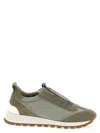 Brunello Cucinelli Runners Sneakers Pull Tab Rubber Sole In Multi