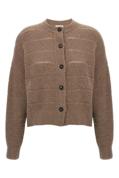 BRUNELLO CUCINELLI BRUNELLO CUCINELLI WOMEN 'RUSTIC DAZZLING NET' CARDIGAN