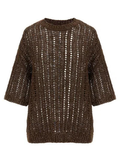 BRUNELLO CUCINELLI BRUNELLO CUCINELLI WOMEN 'RUSTIC DAZZLING NET' JERSEY