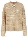 Brunello Cucinelli 'rustic Dazzling Net' Sweater