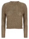 Brunello Cucinelli Rustic Dazzling Net Sweaters And Cardigans Beige