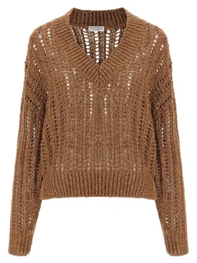 BRUNELLO CUCINELLI BRUNELLO CUCINELLI WOMEN 'RUSTIC DAZZLING NET' SWEATER