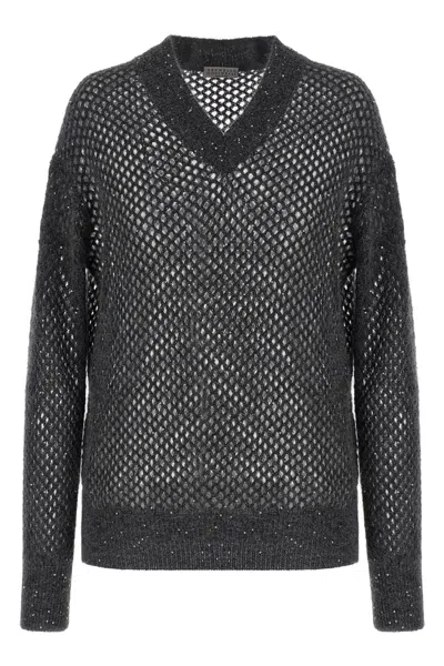 BRUNELLO CUCINELLI BRUNELLO CUCINELLI WOMEN 'RUSTIC DAZZLING NET' SWEATER