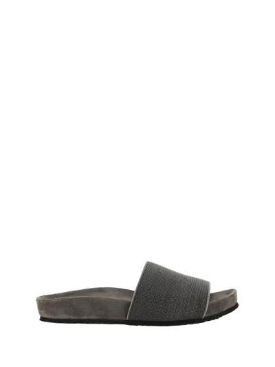 Brunello Cucinelli Women Sandals In Gray
