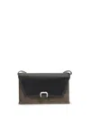 Brunello Cucinelli Suede And Leather Sartorial Cross-body Bag In Black