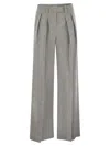 Brunello Cucinelli Women Sartorial Wide Trousers In Sparkling Linen Canvas